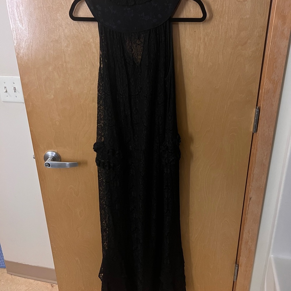 Rare Mayle Black Lace High-Neck Maxi Dress Sz 4 Pristine early 2001 - Picture 12 of 14